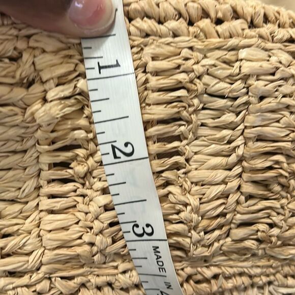 Jason Wu Rose Straw Frame Clutch Bag Tan Beige Natural Beach Coastal Raffia NWT - Picture 13 of 15